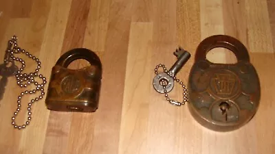 2 Vintage Locks With Keys estate Sale Items  • $28