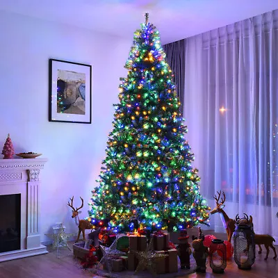 9Ft Pre-Lit Artificial Christmas Tree Premium Hinged W/ 1000 LED Lights & Stand • $269.99