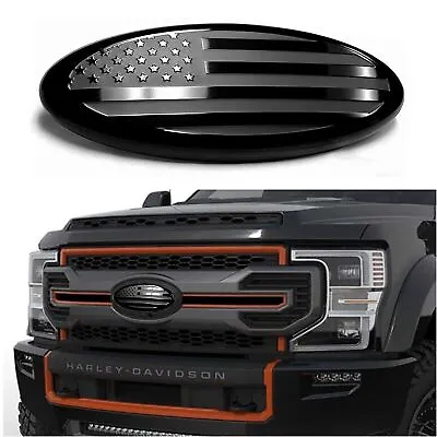 $12.68 • Buy 9inch For Ford F150 F250 Edge Front Grille Tailgate Emblem US Flag Oval Badge US