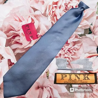 Thomas Pink Uk  Woven English Satin Silk Necktie Nwt $135 • $45