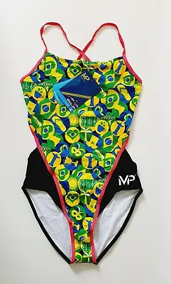 Michael Phelps Carimbo Rio Racerback Ladies Swimsuit UK 38 M • £29.99