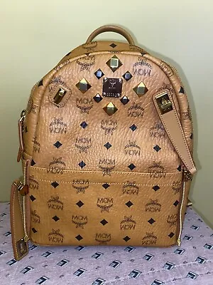 Brand New MCM Studded Cognac Backpack • $625