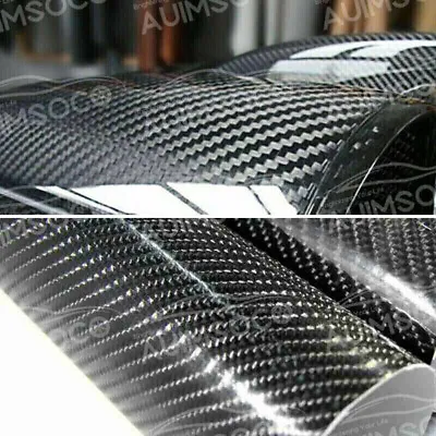 Car Parts Stickers Carbon Fiber Vinyl Wrap Film Interior Control Panel Decals • $14.99