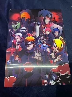 $20 • Buy Anime 3D Poster - Naruto 3D Poster - Akatsuki 3D Poster
