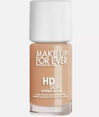 NIB MAKE UP FOR EVER HD Skin Hydra Glow Hydrating Foundation 1N14/100%AUTHENTIC • $38