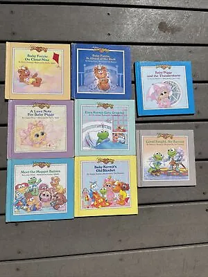 Vintage Jim Henson's Muppet Babies Weekly Reader Books Hard Bark 1980's Lot 8 • $15