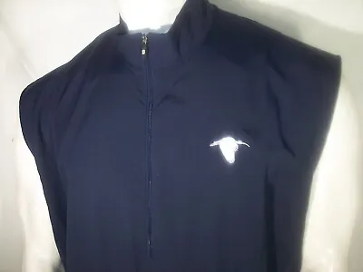 New Footjoy Performance Large Navy 1/2 Zip Poly Windshirt Vest/Jacket Ibis Logo • $25.26