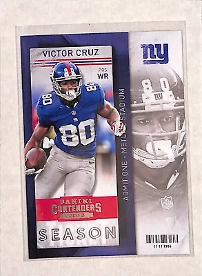 2013 Panini Contenders #50 Victor Cruz Playoff Ticket NM • $1.49