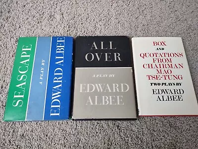 3 Edward Albee Play Books: Seascape All Over Box & Quotations Mao Tse-tung • $7.99