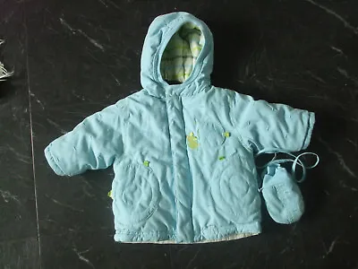 £3.65 • Buy Baby Boy's Blue Marese Jacket Age 6 Months - Lovely And Warm 