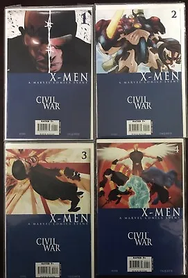 Civil War X-men 1-4 Marvel Comics Set Complete Juan Doe Hine Paquette 2006 Vg • $6