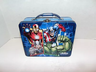 Marvel Avengers Assemble Metal Tin Collectible Lunch Box Used • $5.50
