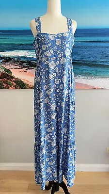 SPORTSGIRL Blue Floral Wide Leg Jumpsuit Size 14 • $35