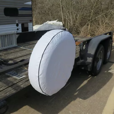 14  Spare Tire Wheel Cover Vinyl Water-Resistant For RV Camper SUV Boat Trailer • $21.01