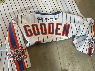 Dwight Gooden NY Mets 1986 Jersey Mitchell & Ness Authentic 16 Jersey Retirement • $175