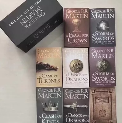 Game Of Thrones A Song Of Ice And Fire 7 Book Set By George Martin Free Shippin • $73