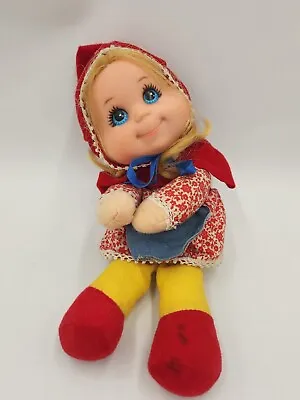Vintage Mattel 70's Baby Beans Little Red Riding Hood Doll Toy Blue Eyes Blonde • $16.99