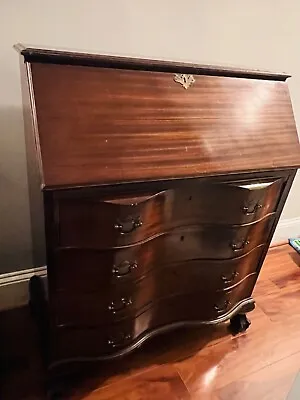 Antique Secretary Desk Drop Front Used. Purchased On 1930's Possibly. • $700