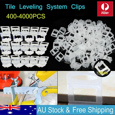 8000x Tile Leveling System Clips Levelling Spacer Tiling Tool Floor Wall 1.5mm • $12.99