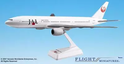 Flight Miniatures Japan Airlines Boeing 777-200 1/200 Scale Model With Stand • $23.99