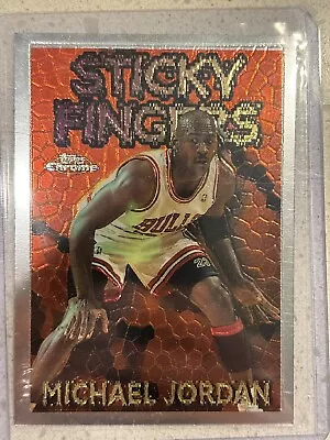 1996-97 Topps Chrome Michael Jordan Season's Best Sticky Fingers #18 • $99.99