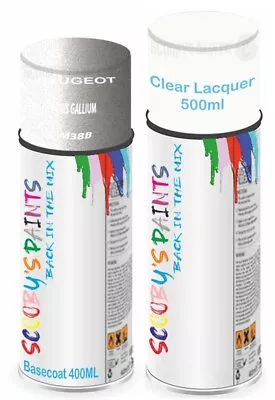 For Peugeot Paint Aerosol Spray Gris Gallium M38B Car Scratch Fix Repair Lacquer • £23.39