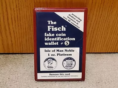 Fisch Fake Coin Identification Wallet / Detector #5 Isle Of Man Platinum Noble • $219.99