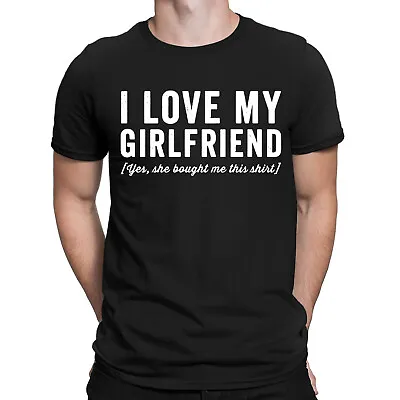 I Love My Girlfriend Funny Valentines Day Boyfriend Gift Mens T-Shirts Top #DNE • £3.99