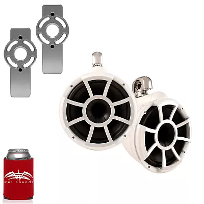 Wet Sounds For Mastercraft 2007 And Up REV10 10  White Swivel Tower Speakers • $1569.98