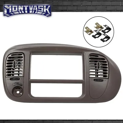  Fit For 1997-2003 Ford F150 Expedition Dash Radio Trim Bezel W/ Air Vents Brown • $28.45