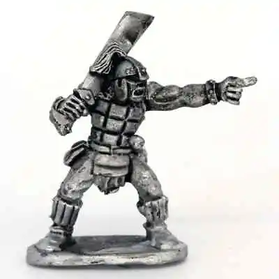 Half Orc Leader With Sword Over Shoulder 28mm Unpainted Metal Wargames • £2.42