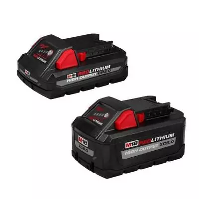 Milwaukee 48-11-1835S M18 18V 8.0 Ah And 3.0 Ah Lithium-Ion Battery - Pack Of 2 • $134.99