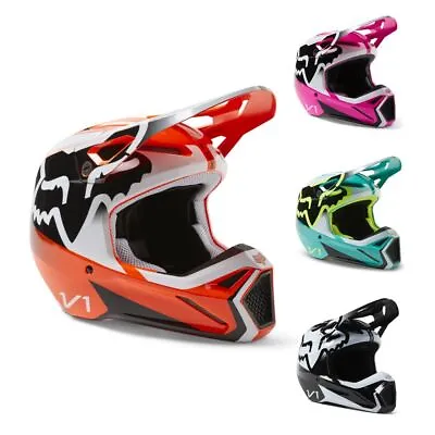 Fox Racing V1 Leed DOT/ECE Youth Motocross Helmet • $140.41