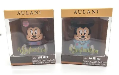 NEW X 2 - Disney Vinylmation 3  Aulani Hawaii Mickey & Minnie Mouse  New In Box  • $35.99