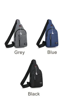 Small Chest Bag Pack Sport Shoulder Sling Cross Body Bag Outdoor Travel Backpack • £5.29