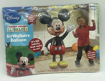 Mickey Mouse 52  Jumbo Airwalker Foil Balloon Party Decorating Supplies New • $13.99