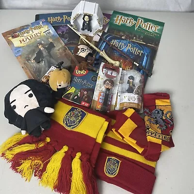 Harry Potter Bulk Bundle Includes Wandslightbooksplush Toy Figurinestickers • $30
