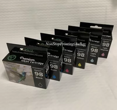 High-Yield BK&Color Ink For Epson 98 99 Artisan 700 710 725 730 800 810 835 837 • $24.99