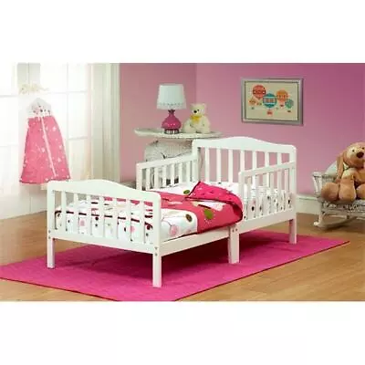 Orbelle Trading 401W Solid Wood White Toddler Bed • $92.79