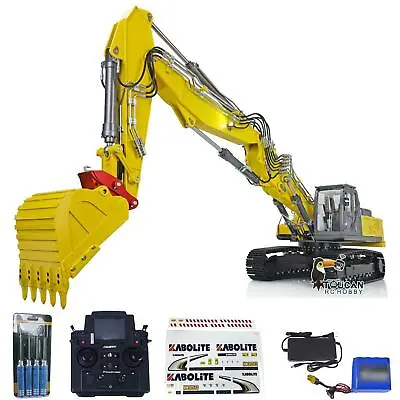 KABOLITE HUINA 1/14 K350 200 RC Hydraulic Excavator 3pcs Boom Truck Light Sound • $5472.42