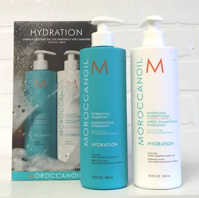 Moroccanoil Hydrating Shampoo And Conditioner Duo Set [16.9oz Each Bottle] • $61.95