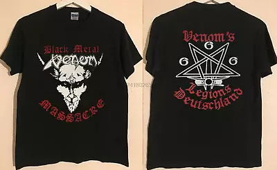Vintage VENOM Heavy Metal Band Tour Concert Black Shirt Top Best Reprint New • $21.95