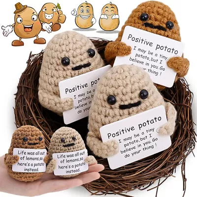 1-3PCS Positive Potatoes Knitting Potato Inspired Toy Tiny Doll Funny Christams • $25.93