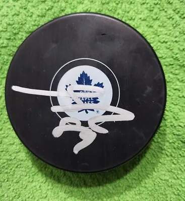 Toronto Maple Leafs NICHOLAS ROBERTSON Signed Autographed Logo Puck • $25