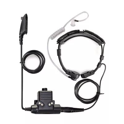 RETEVIS ETK006 Airsoft Throat Mic Headset PTT For Motorola GP320 GP140 PTX760 • $9.59