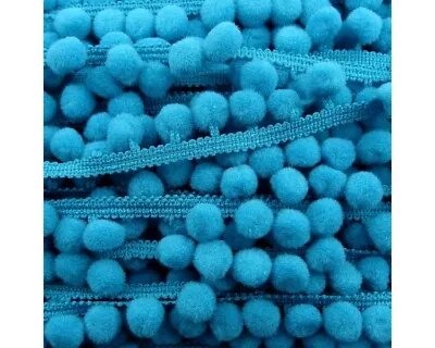 £1.10 • Buy MEDIUM Pom Pom Trim 10mm Bobbles Best Quality Pompom Fringe Sewing Craft Edging
