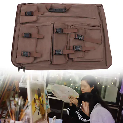 $28.50 • Buy 4K Art Painting Bag Coffee Canvas Artist Portfolio Carry Case Storage Backpack