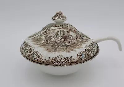 Heritage Hall Brown Johnson Brothers French Provincial Bowl Lid Spoon For Tureen • $130