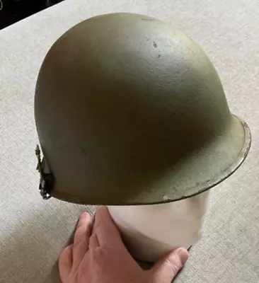M1 Steel Pot Helmet + Liner Dated 1969 Vietnam War Era Authentic US Army Issue • $119.99