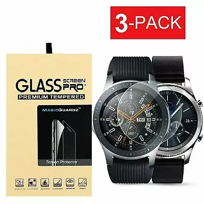 3PK Tempered Glass Screen Protector For Samsung Galaxy Watch 4 5 6 Classic Pro • $4.59